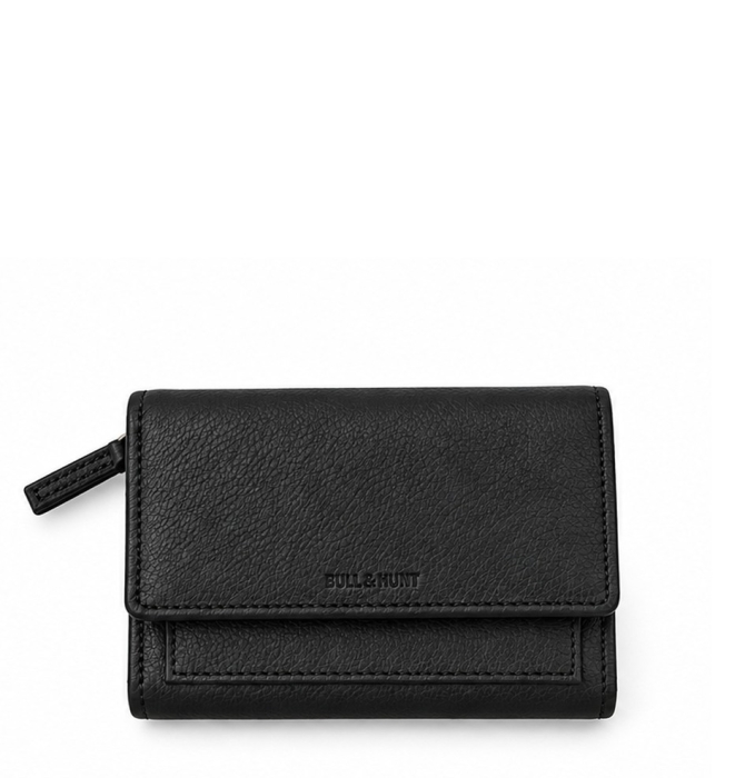 MIDI FLAP WALLET BLACK